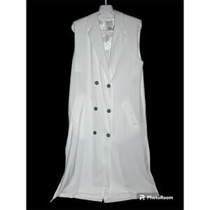 FOREVER21 Contemporary Sleeveless Trench Coat - Size M